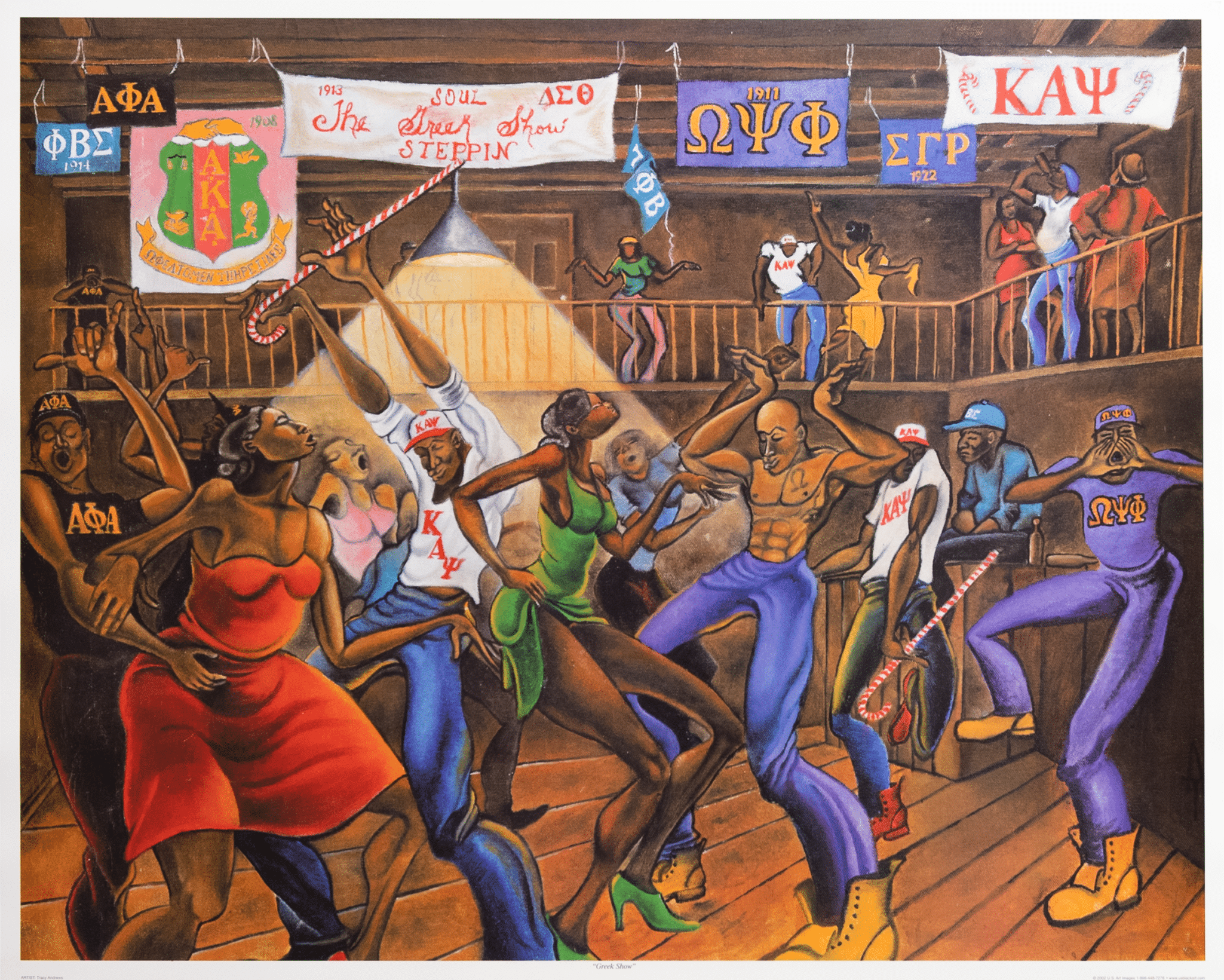 Greek Show by Tracy Andrews, Art Poster Print for Wall, Home Decor - Image 1