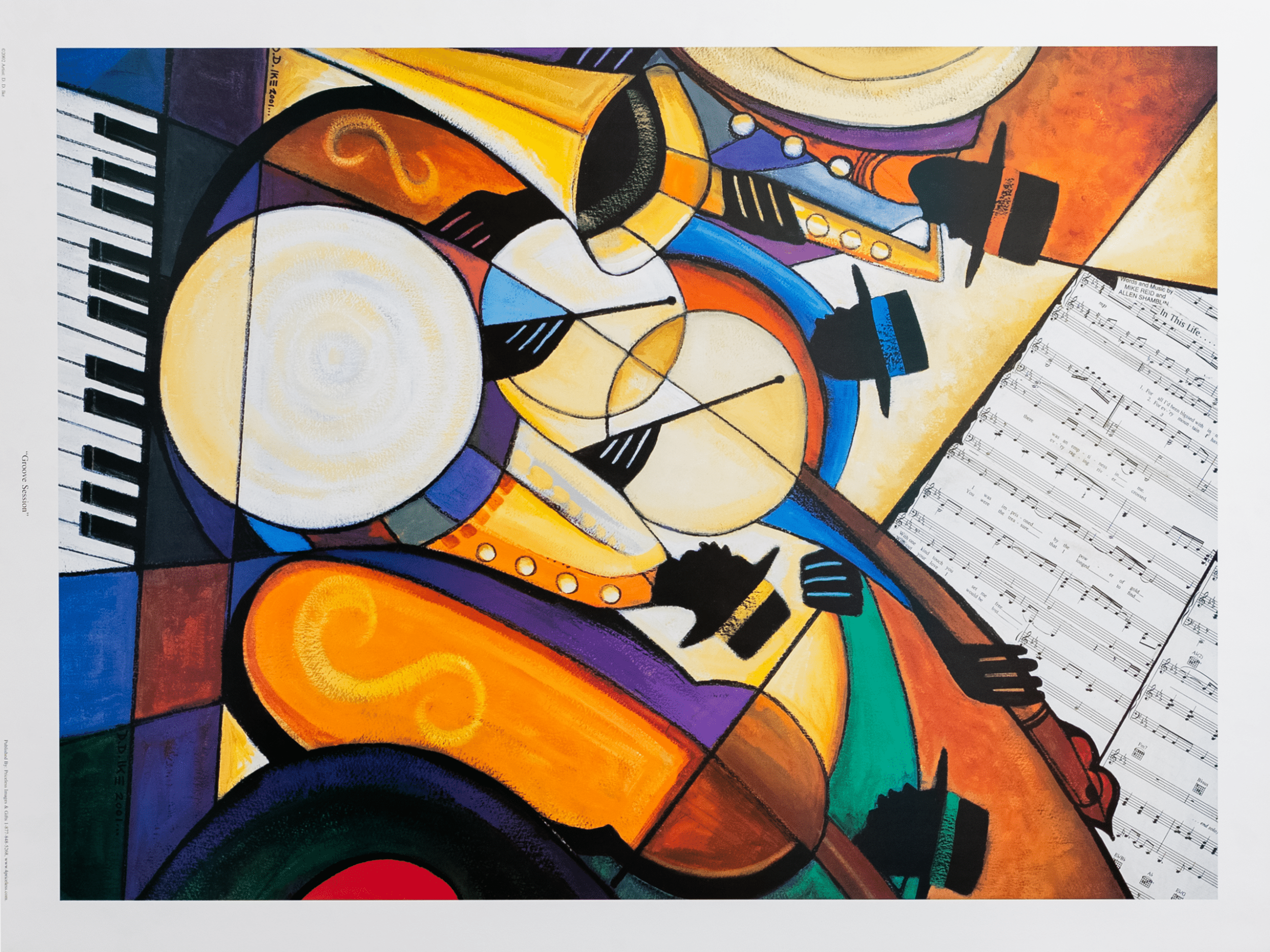 Groove Session by Ike, Art Poster Print for Wall, Home Decor - Image 1