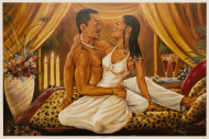 Heart to Heart art print by Mes'ij