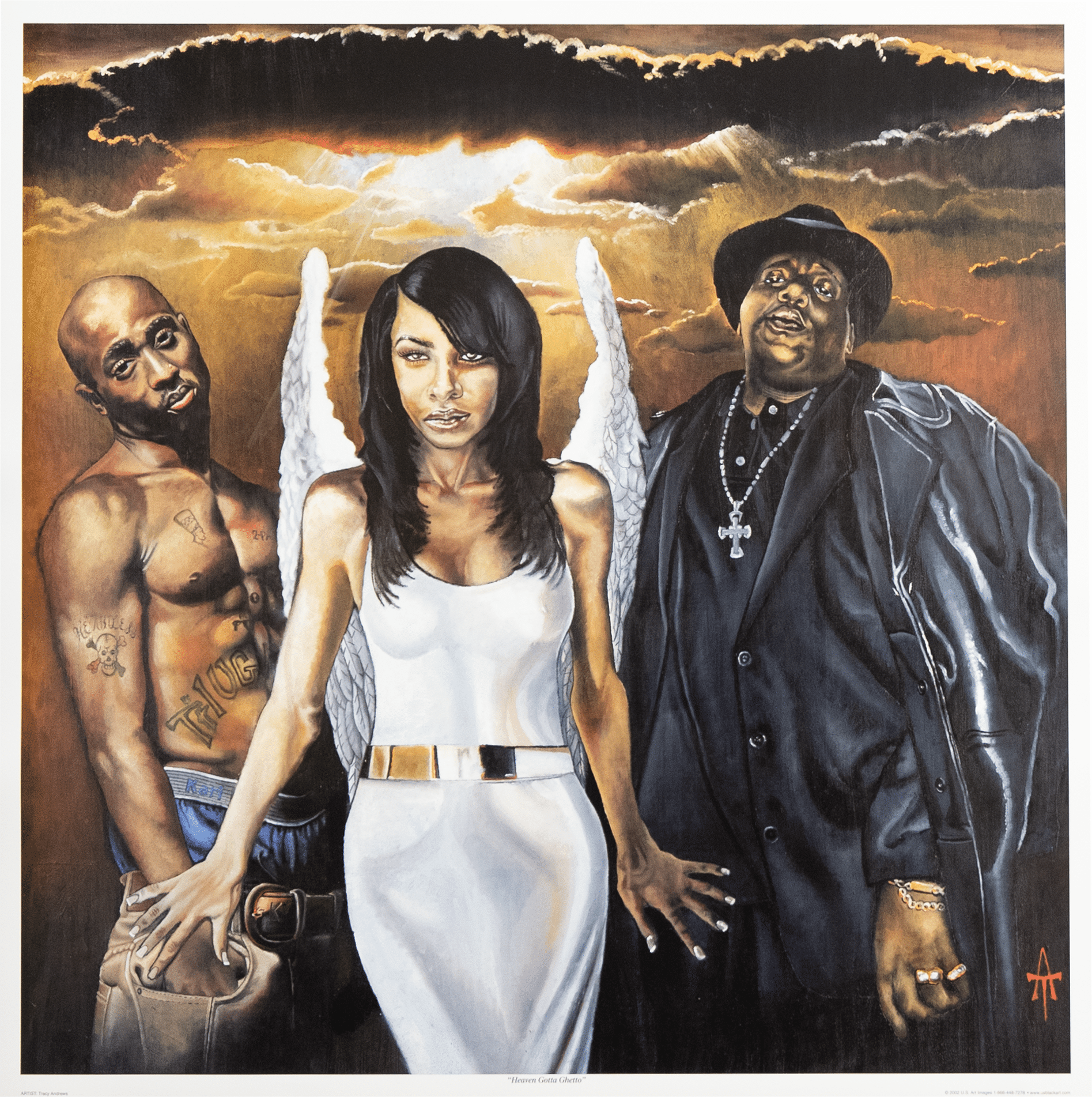 Heavens Gotta Ghetto by Tracy Andrews, Art Poster Print for Wall, Home Decor - Image 1