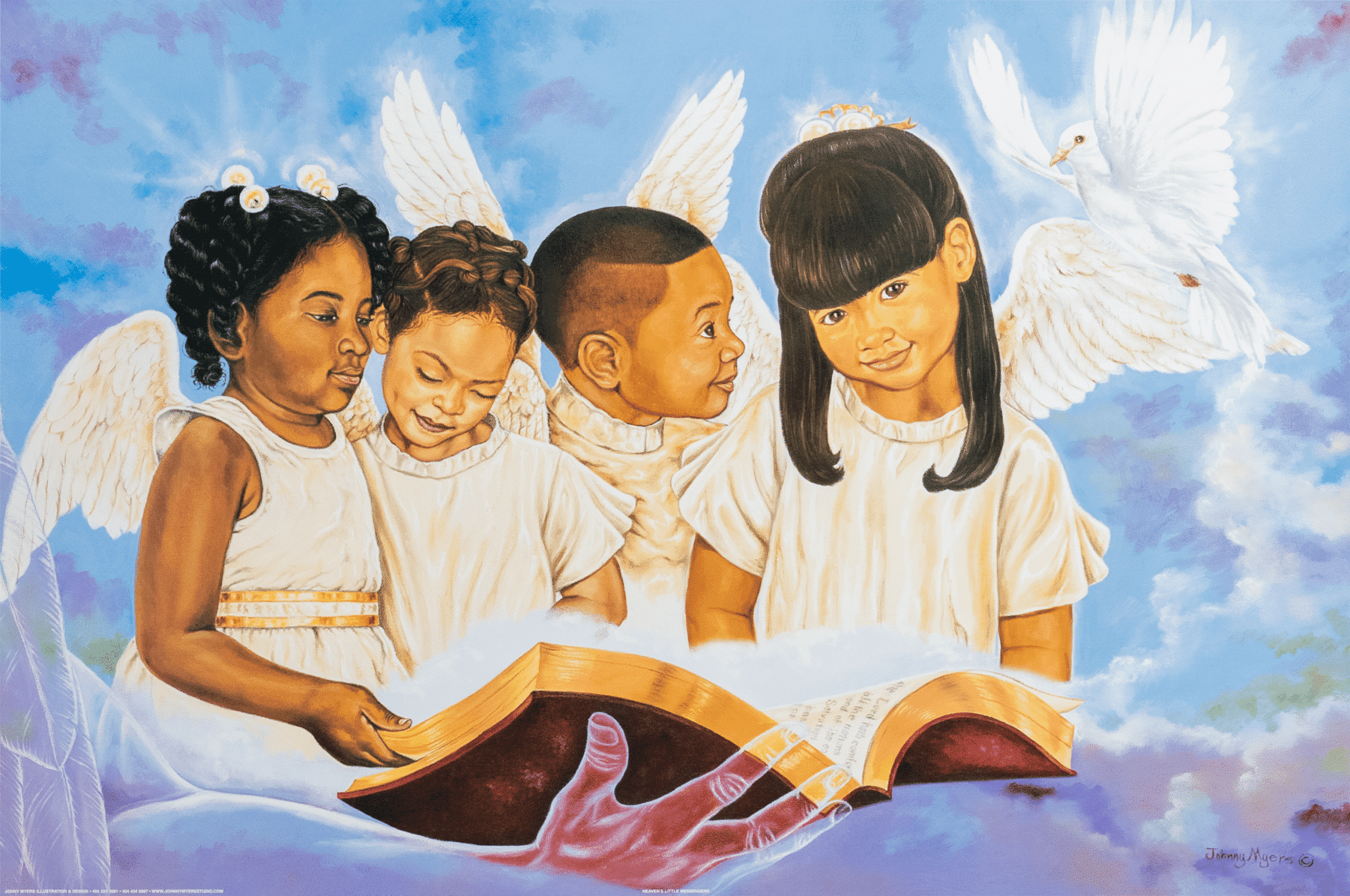 Heaven's Little Messengers art print by Johnny Myers