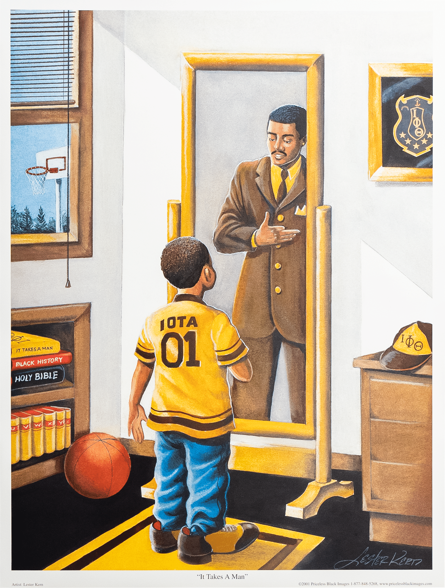 It Takes a Man by Lester Kern, Art Poster Print for Wall, Home Decor - Image 1