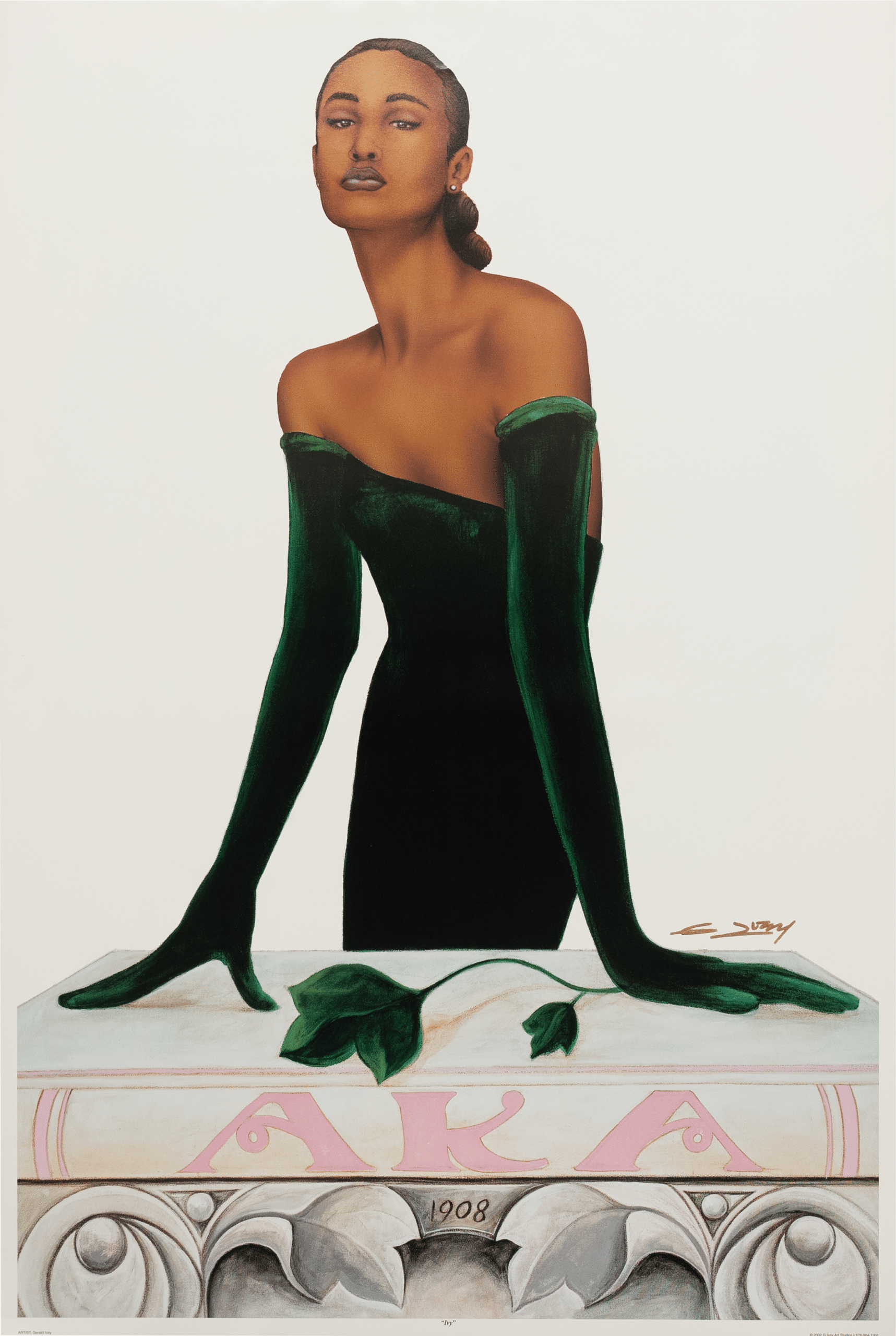 Ivy by Gerald Ivey, Art Poster Print for Wall, Home Decor - Image 1