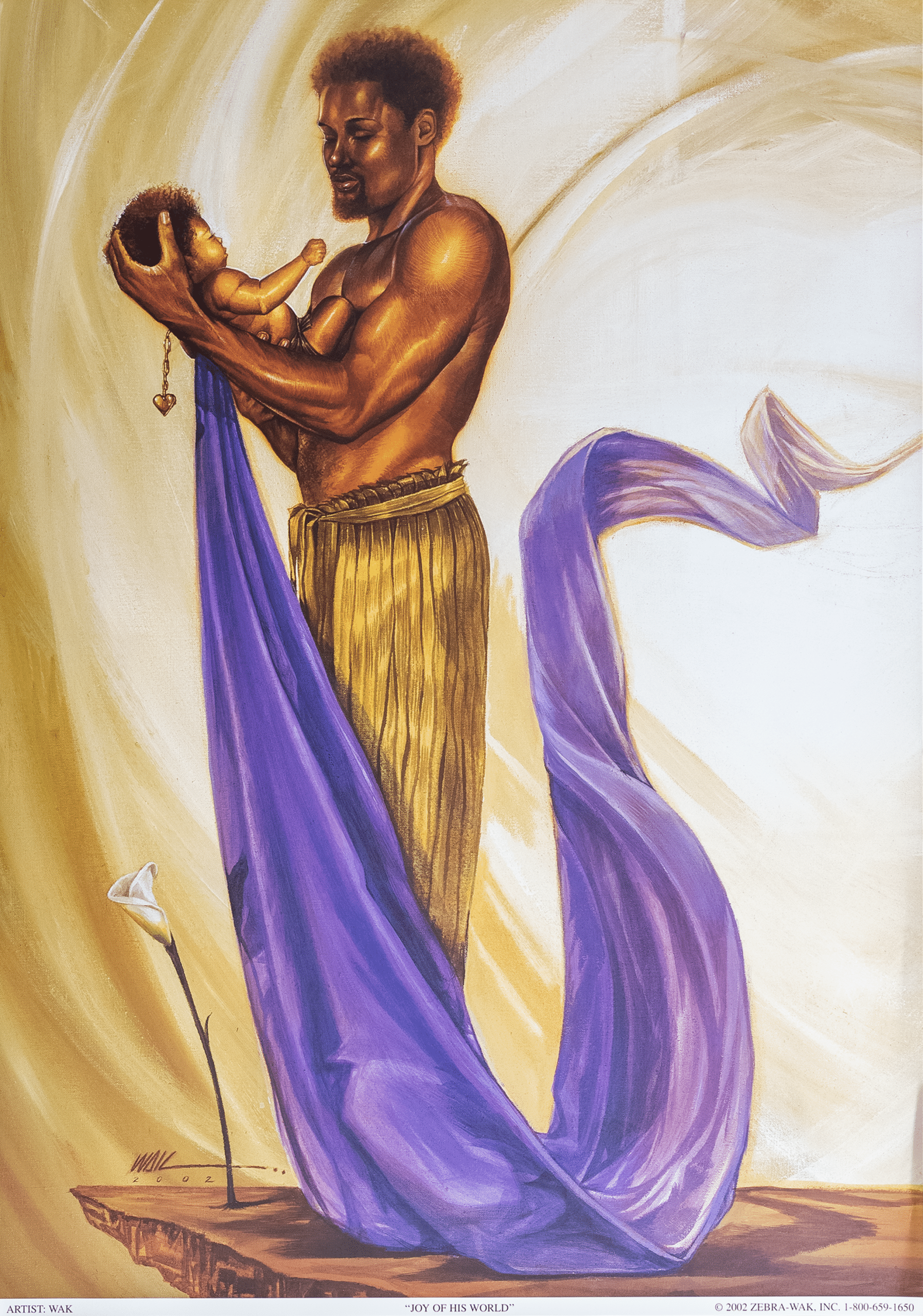 Joy of His World by WAK, Art Poster Print for Wall, Home Decor - Image 1