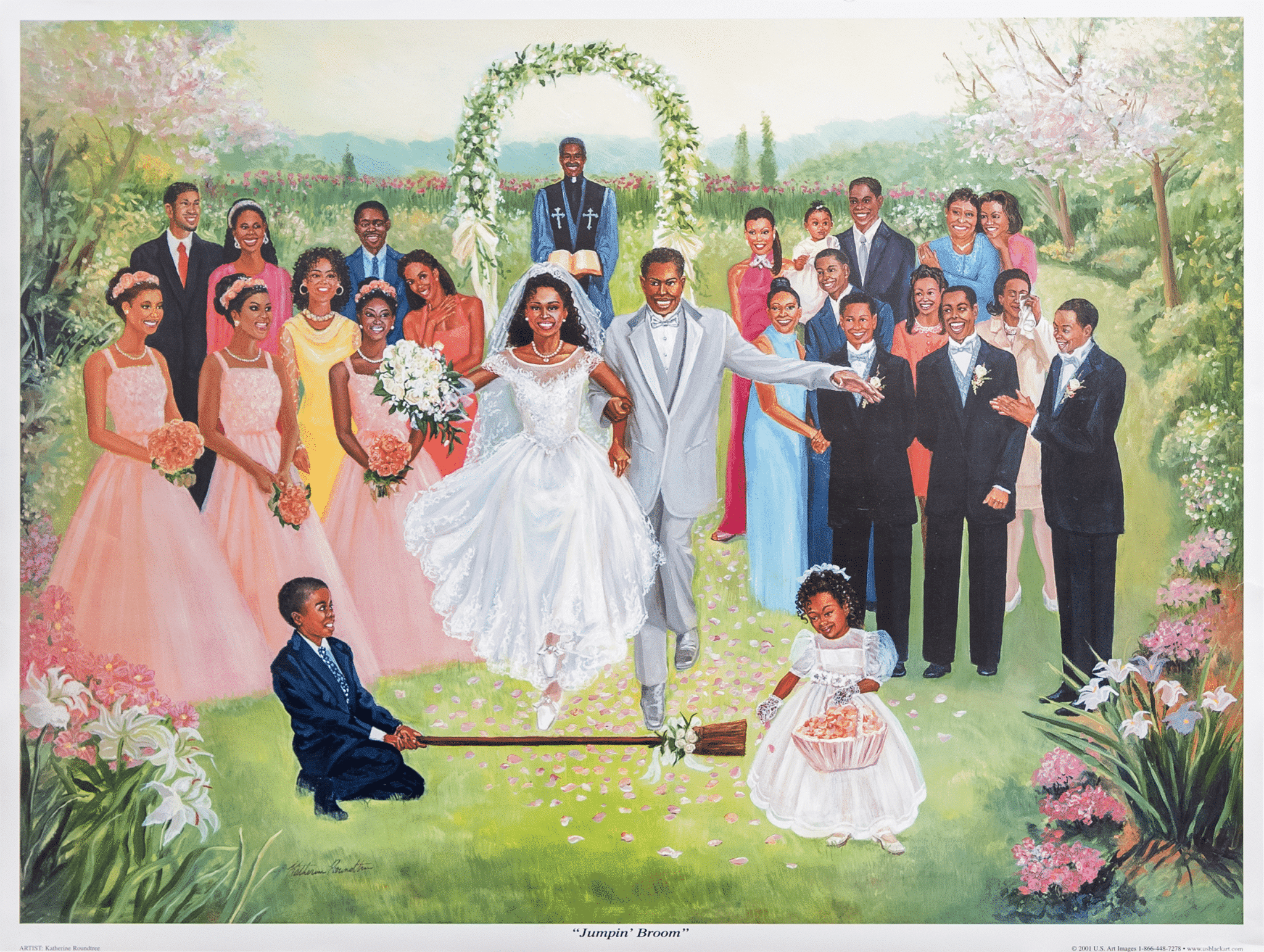 Jumpin' Broom art print by Katherine Roundtree
