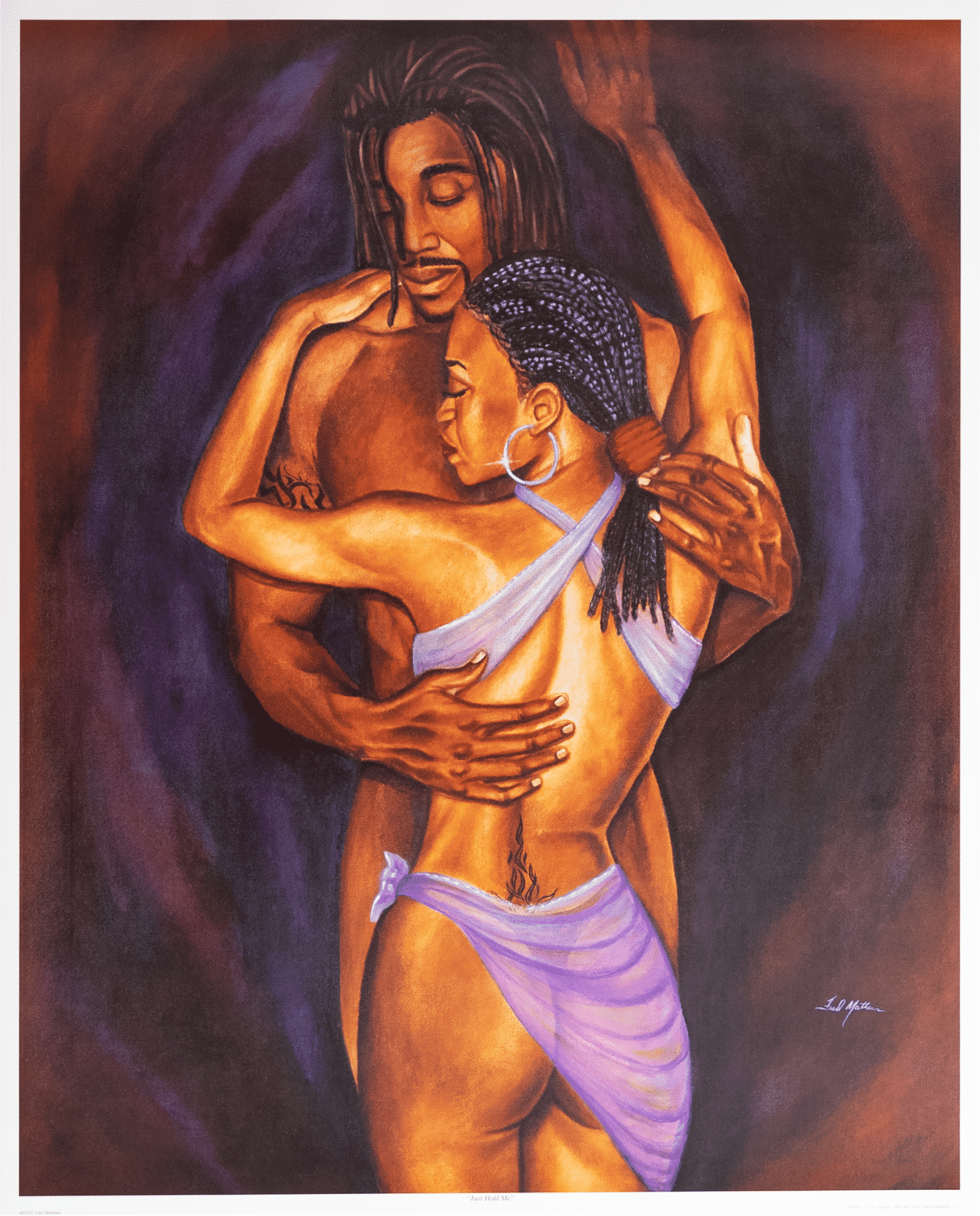 Just Hold Me art print by Fred Mathews