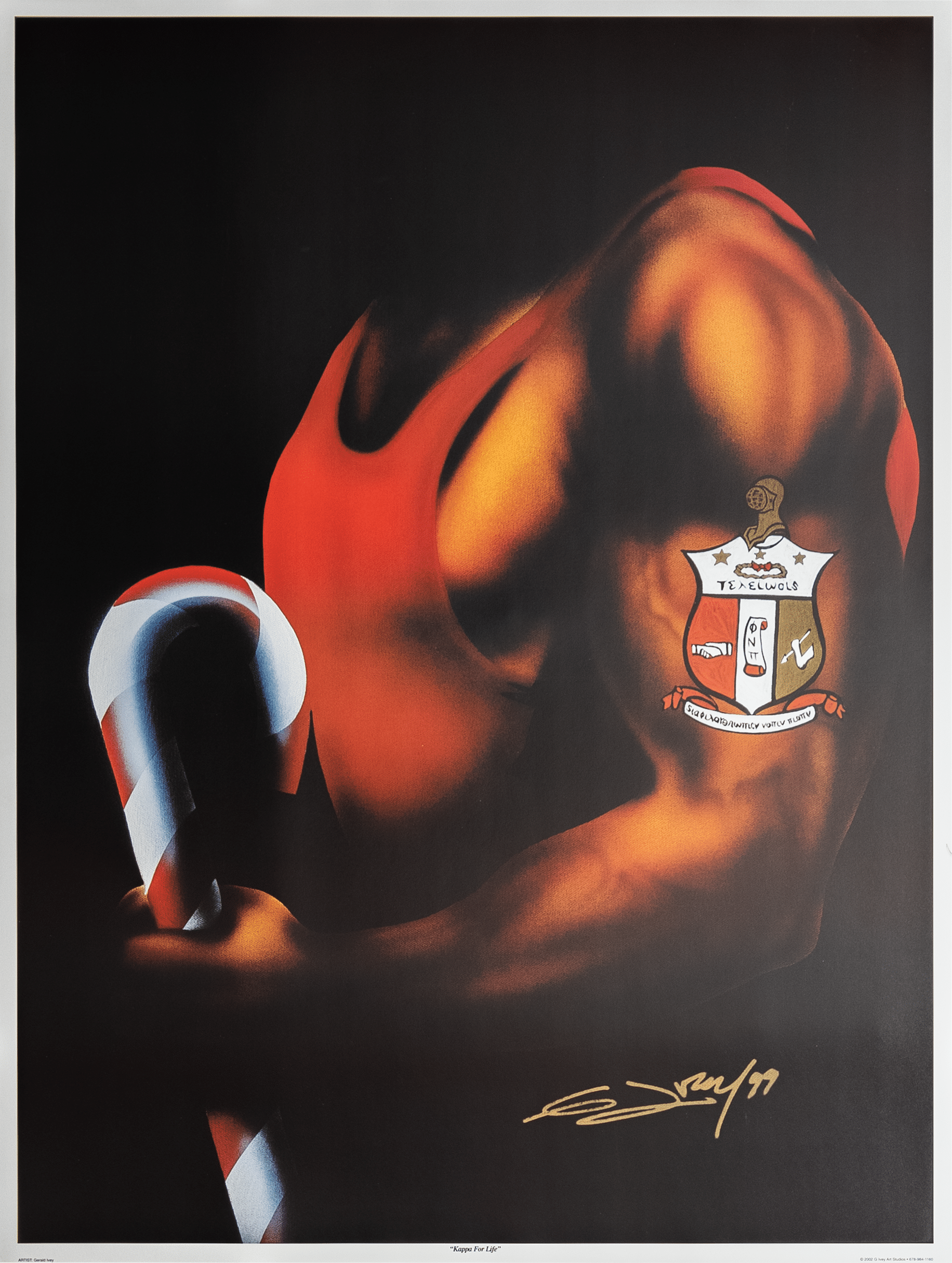 Kappa Alpha for Life by Gerald Ivey, Art Poster Print for Wall, Home Decor - Image 1
