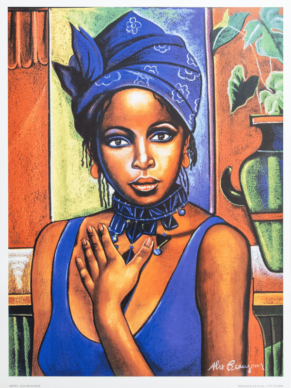 Lady with Vase art print by Alix Beaujour