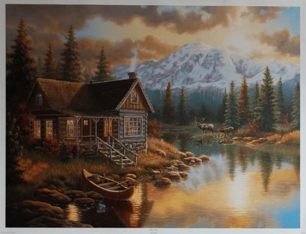 Lake View by Gibson, Art Poster Print for Wall, Home Decor