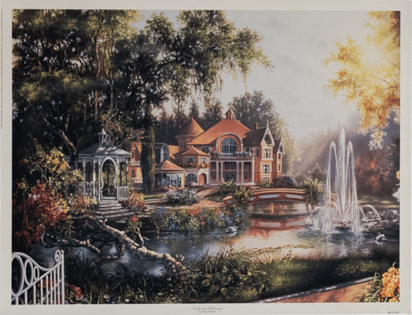 Lakeside Hideaway by Strubel, Art Poster Print for Wall, Home Decor