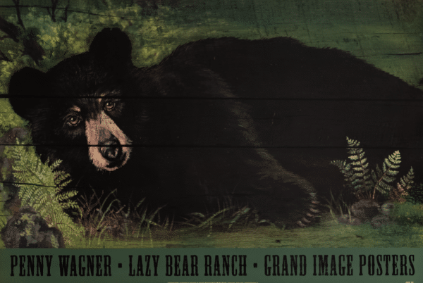 Lazy Bear Ranch by Wagner, Art Poster Print for Wall, Home Decor