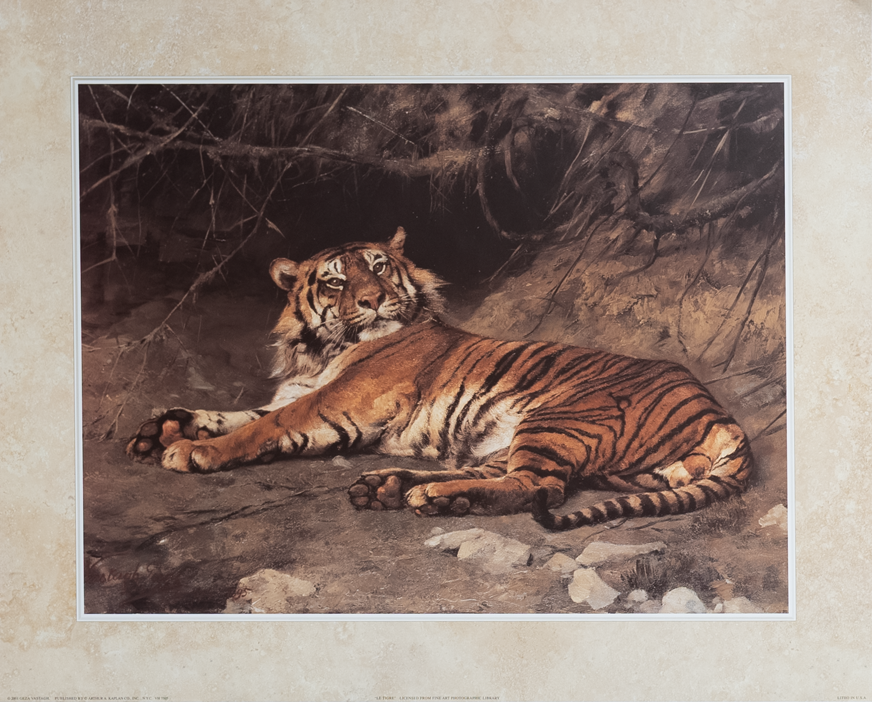 Le Tigre by Vastagh, Art Poster Print for Wall, Home Decor