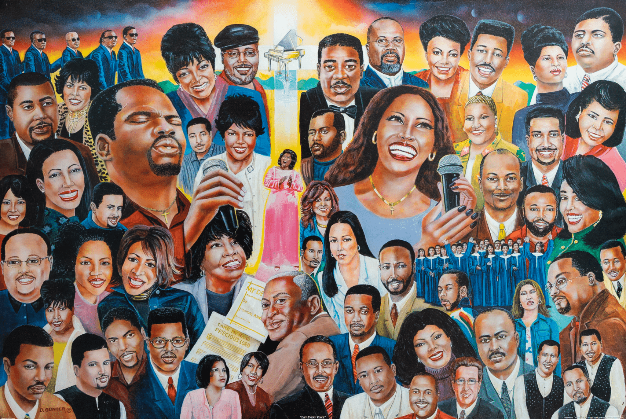 Lift Every Voice by D. Gunter, Art Poster Print for Wall, Home Decor - Image 1