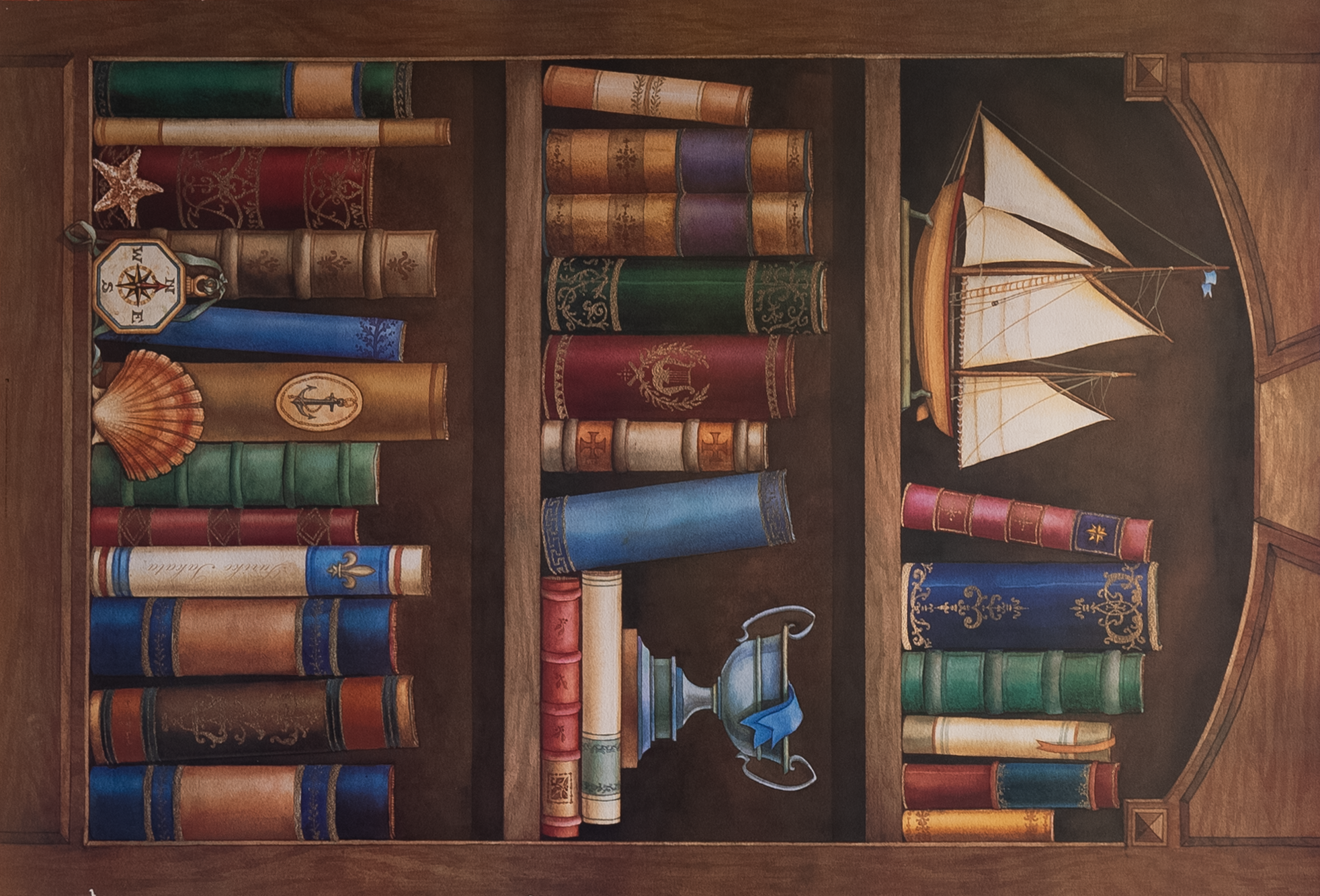 Literature I by Takata, Art Poster Print for Wall, Home Decor
