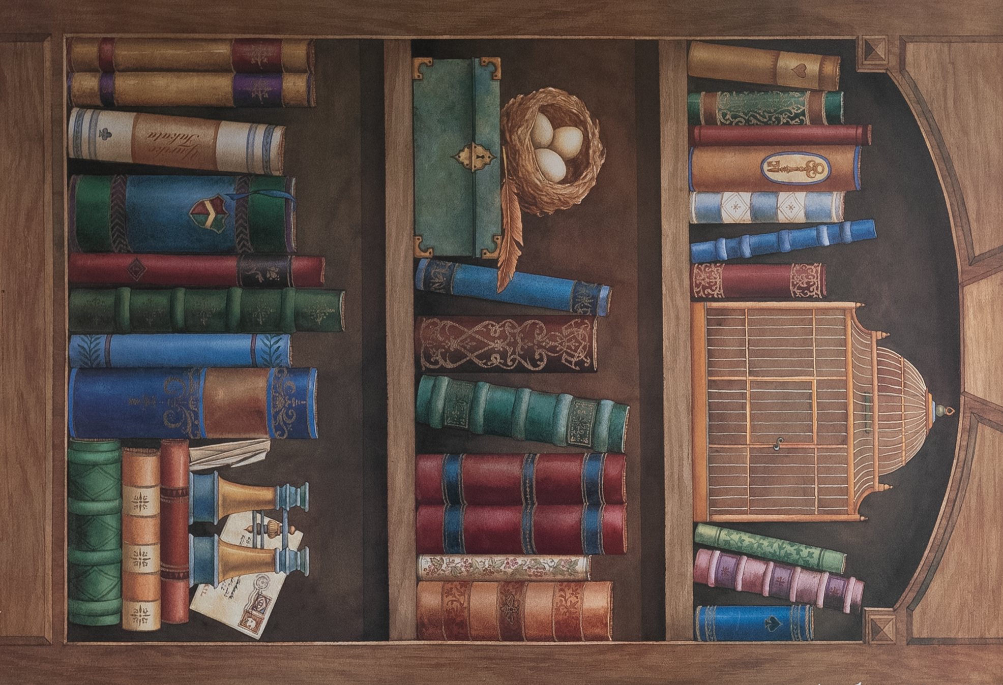 Literature II by Takata, Art Poster Print for Wall, Home Decor