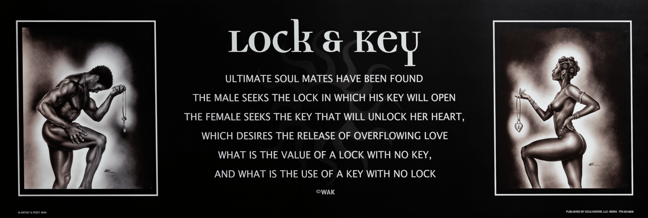 Lock & Key by WAK, Art Poster Print for Wall, Home Decor - Image 1