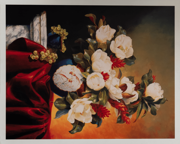 Magnolia With Ginger by Giacomo, Art Poster Print for Wall, Home Decor