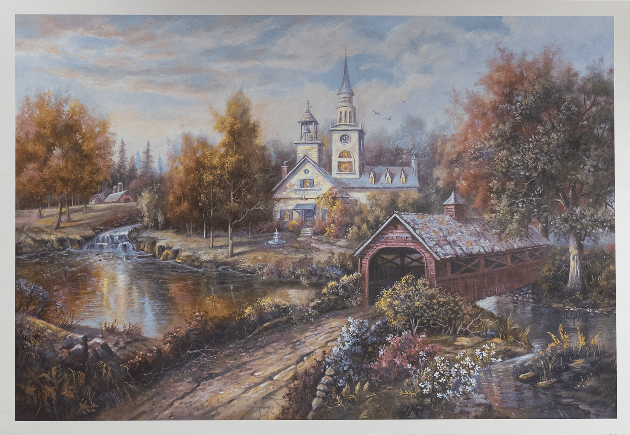 Maple Creek by Valente, Art Poster Print for Wall, Home Decor - Image 1