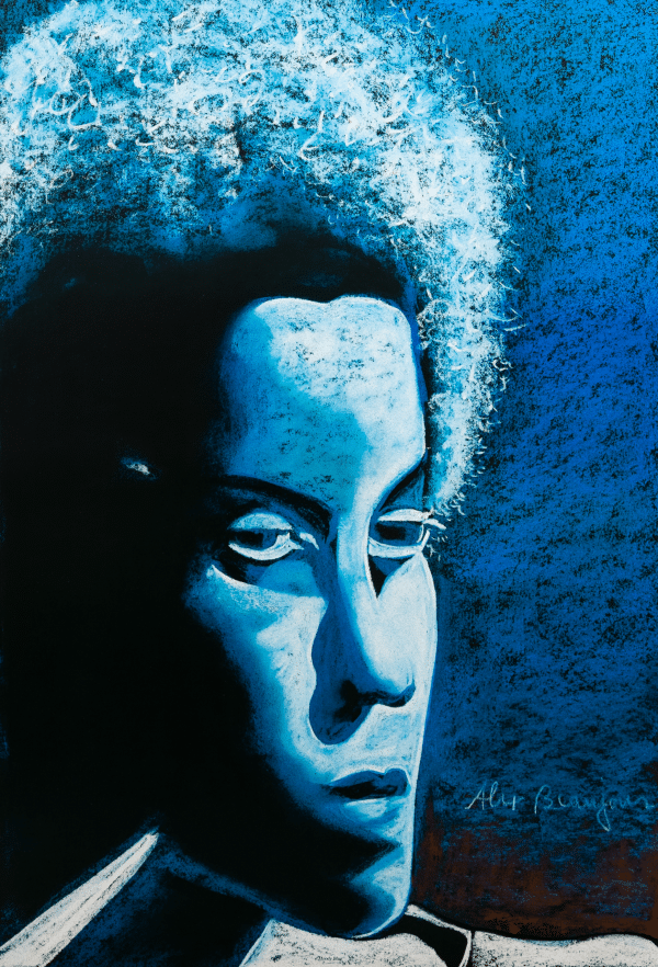 Moody Blue by Alix Beaujour, Art Poster Print for Wall, Home Decor