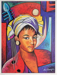 Music in My Eyes by Alix Beaujour, Art Poster Print for Wall, Home Decor