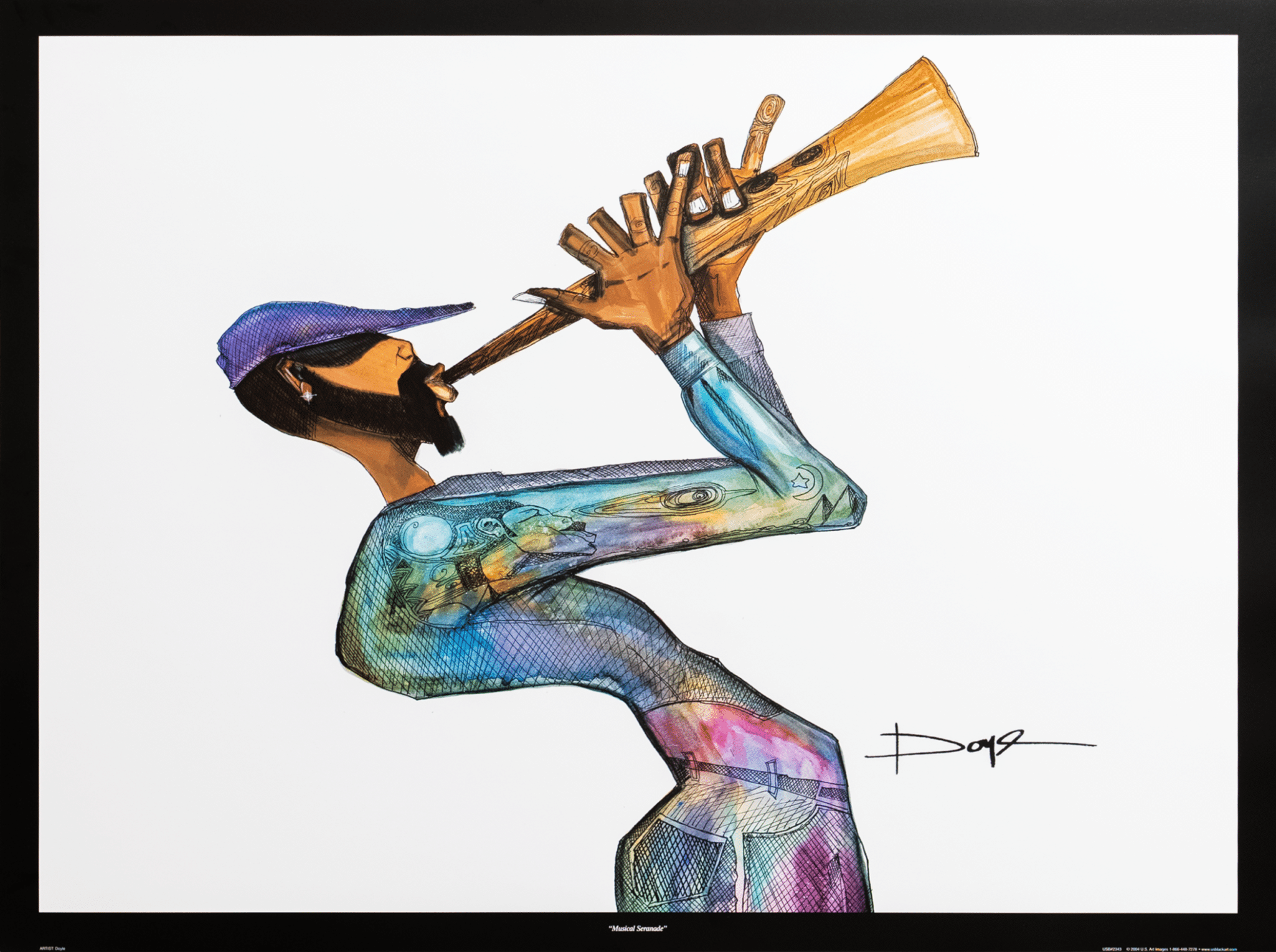 Musical Seranade by Doyle, Art Poster Print for Wall, Home Decor - Image 1