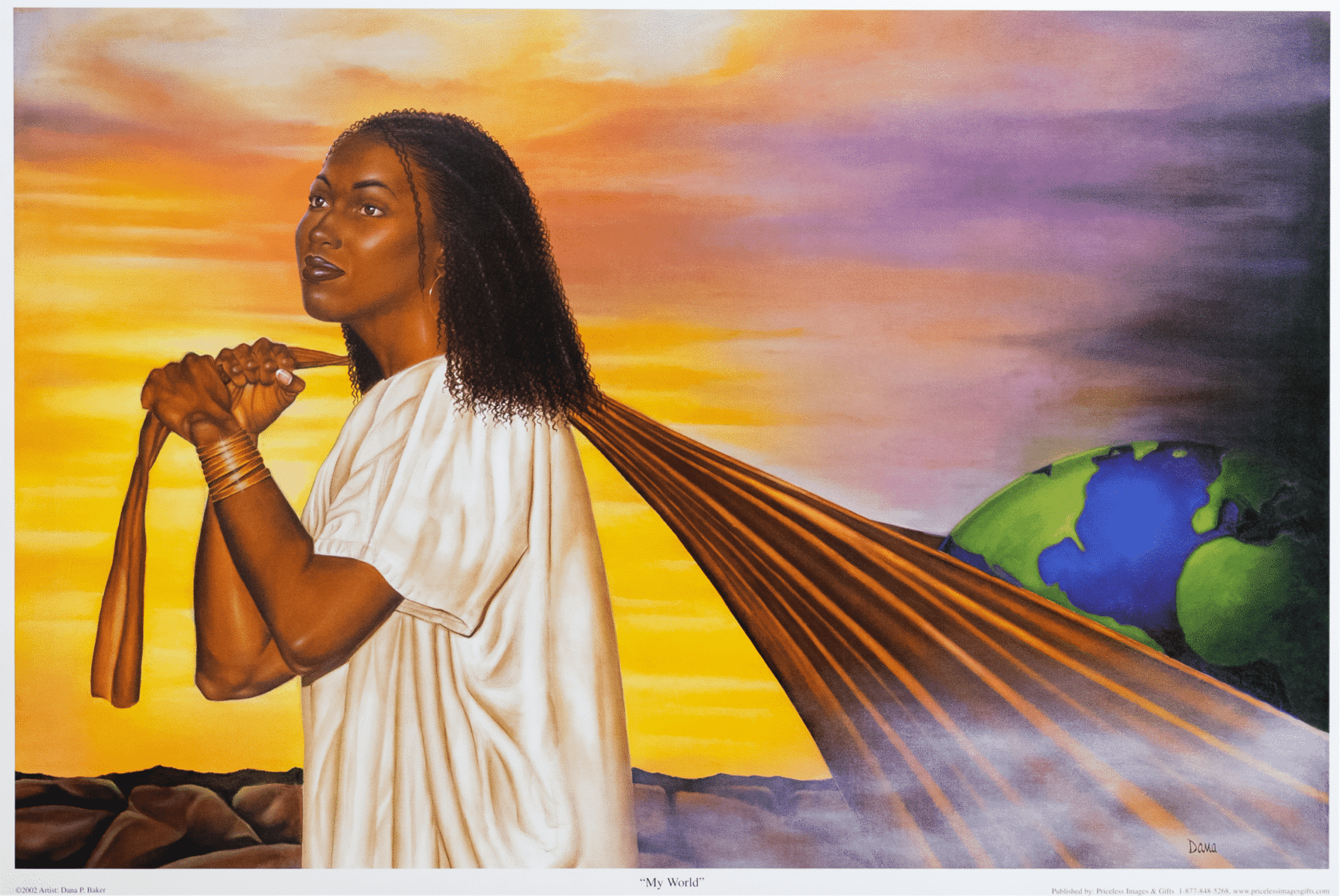 My World art print by Dana P. Baker