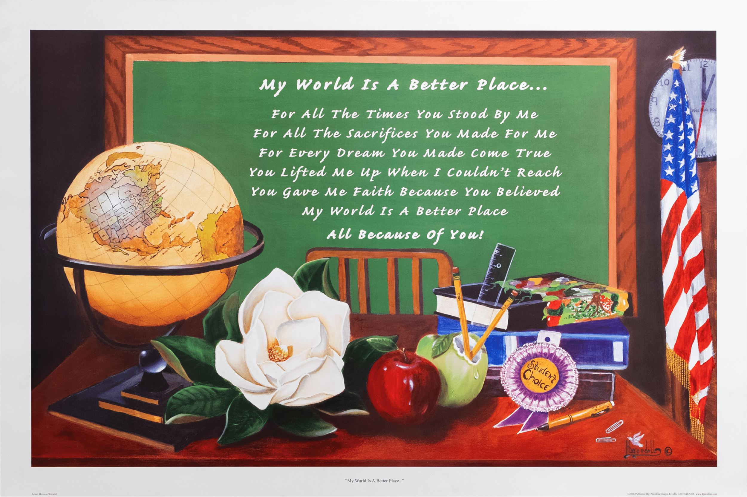 My World is a Better Place by H.L. Woodall, Art Poster Print for Wall, Home Decor - Image 1