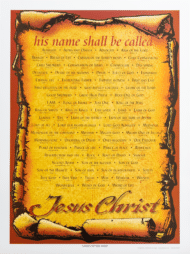 Names of the Lord (18x24V) 9G12, Art Poster Print for Wall, Home Decor