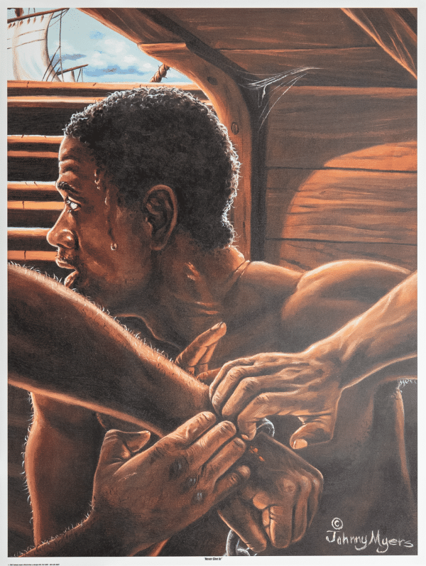 Never Give In art print by Johnny Myers