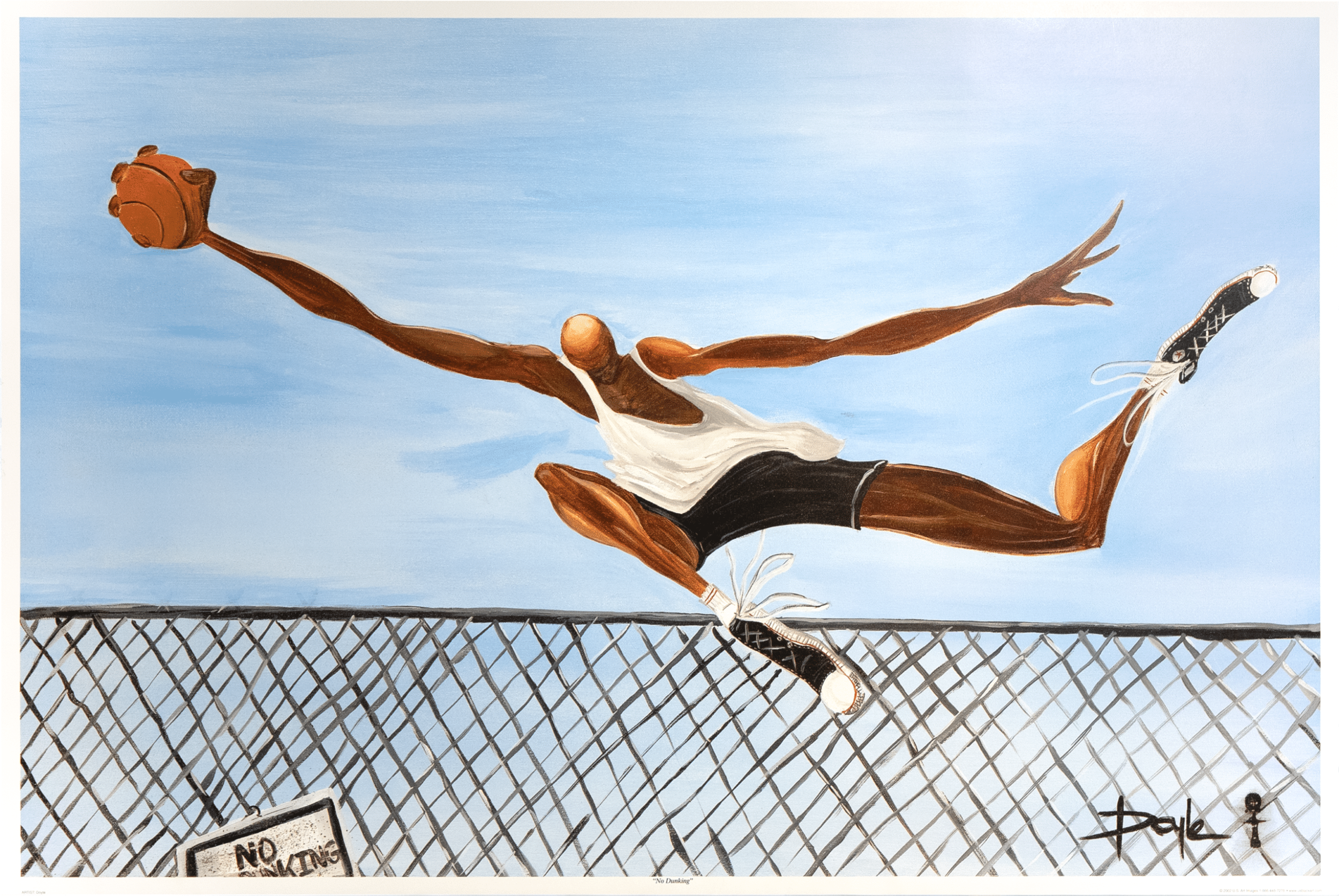 No Dunking by Doyle, Art Poster Print for Wall, Home Decor - Image 1