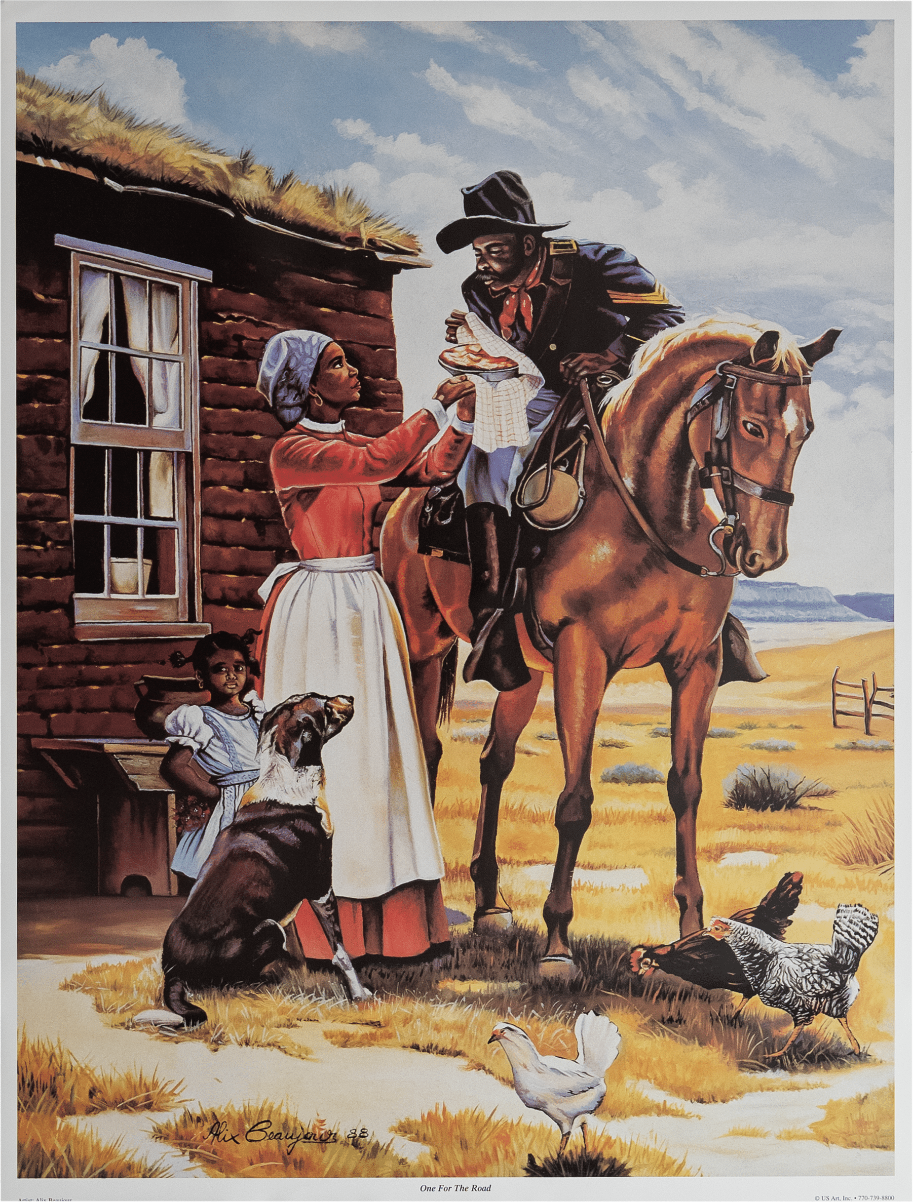 One for the Road by Alix Beaujour, Art Poster Print for Wall, Home Decor