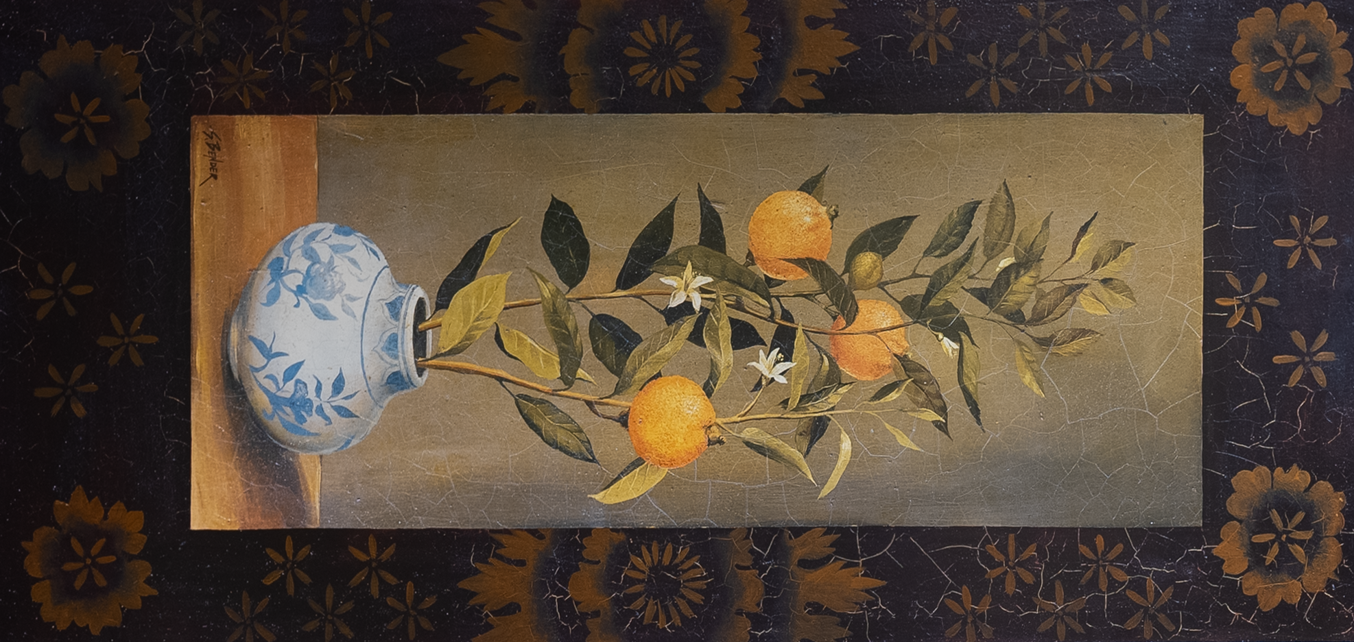 Orange Tree by Bender, Art Poster Print for Wall, Home Decor