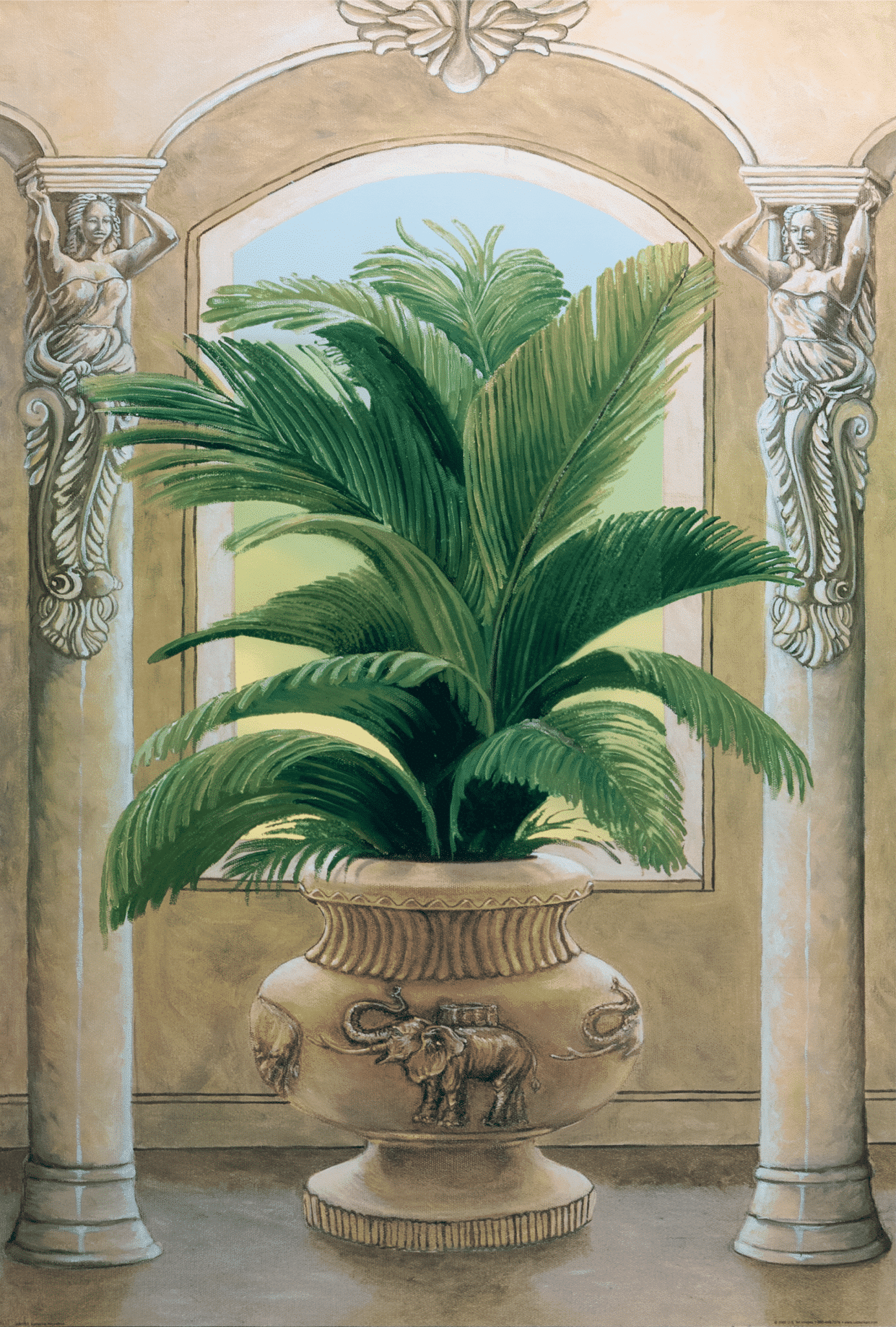 Palm I art print by Katherine Roundtree