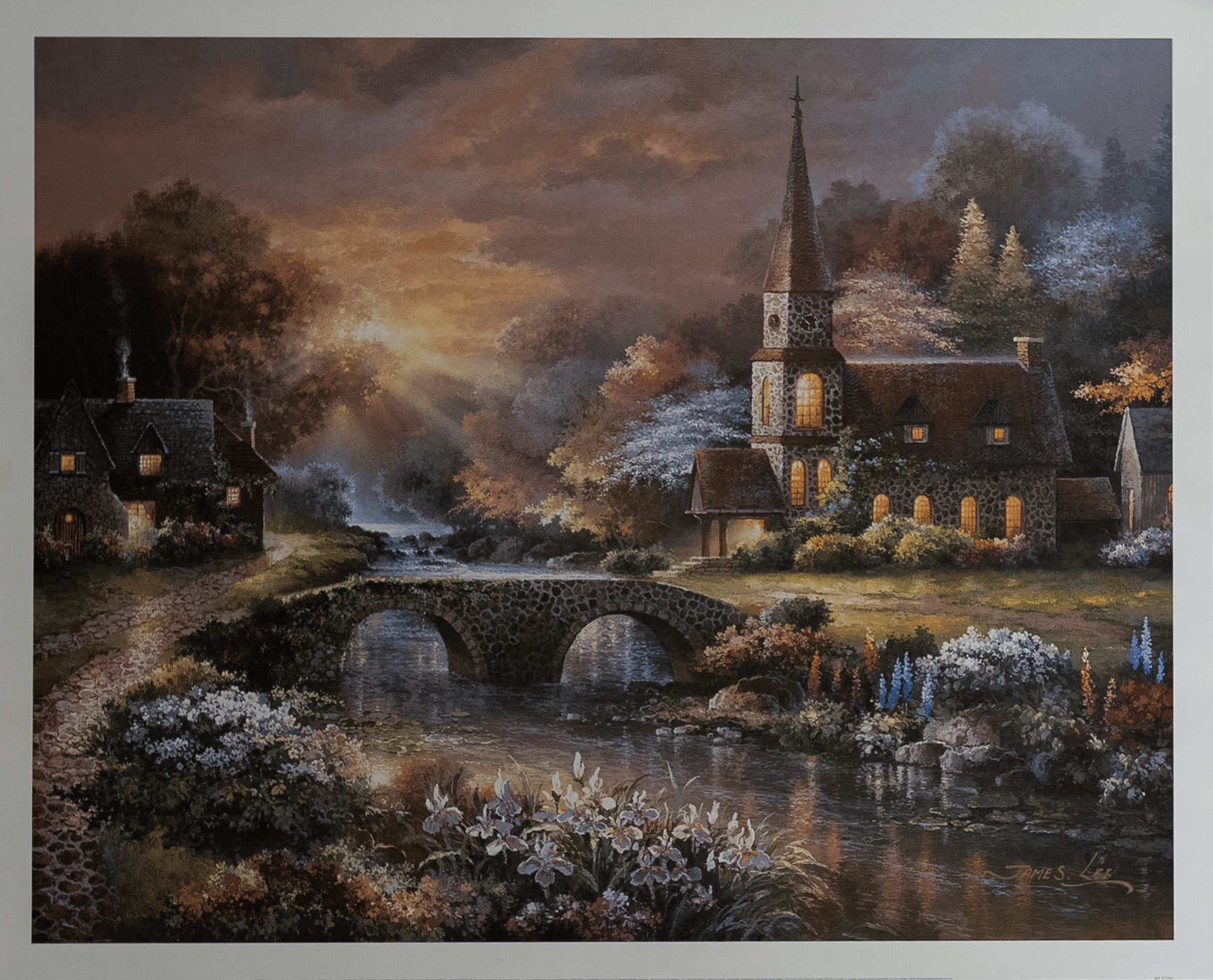Peaceful Reflections by Lee, Art Poster Print for Wall, Home Decor