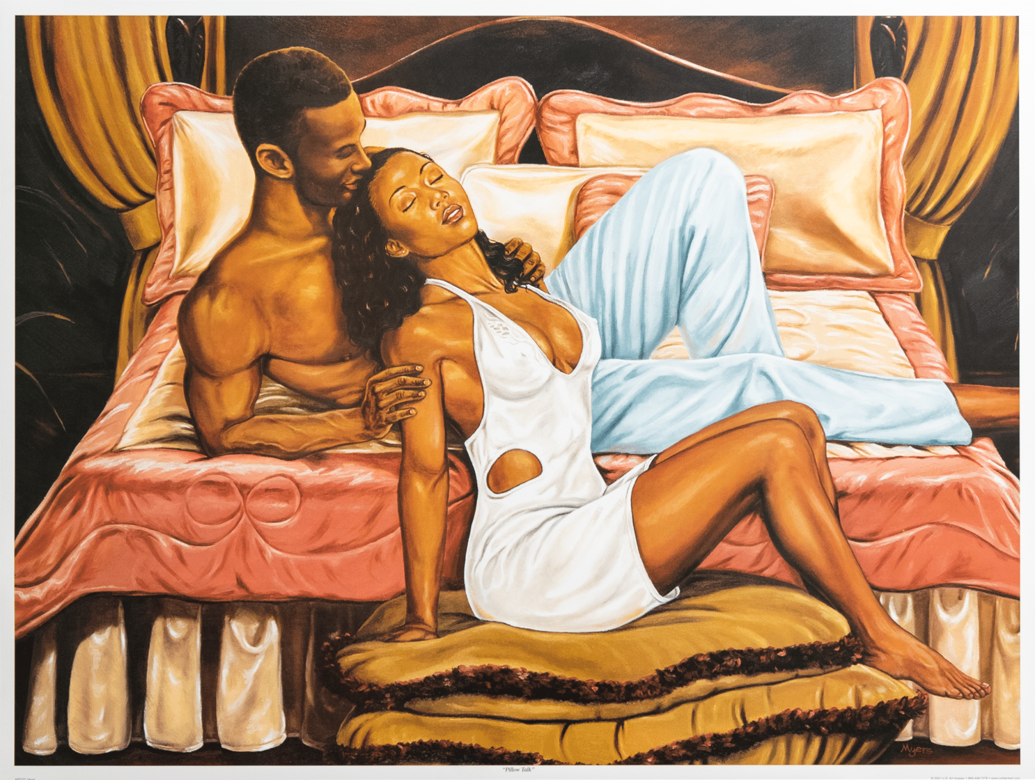 Pillow Talk by Mes'ij, Art Poster Print for Wall, Home Decor - Image 1
