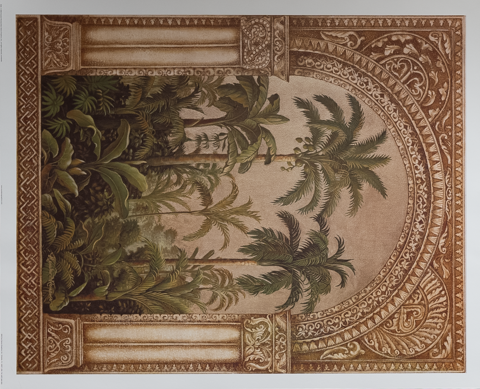 Plant Archway by Kessler-Romano, Art Poster Print for Wall, Home Decor