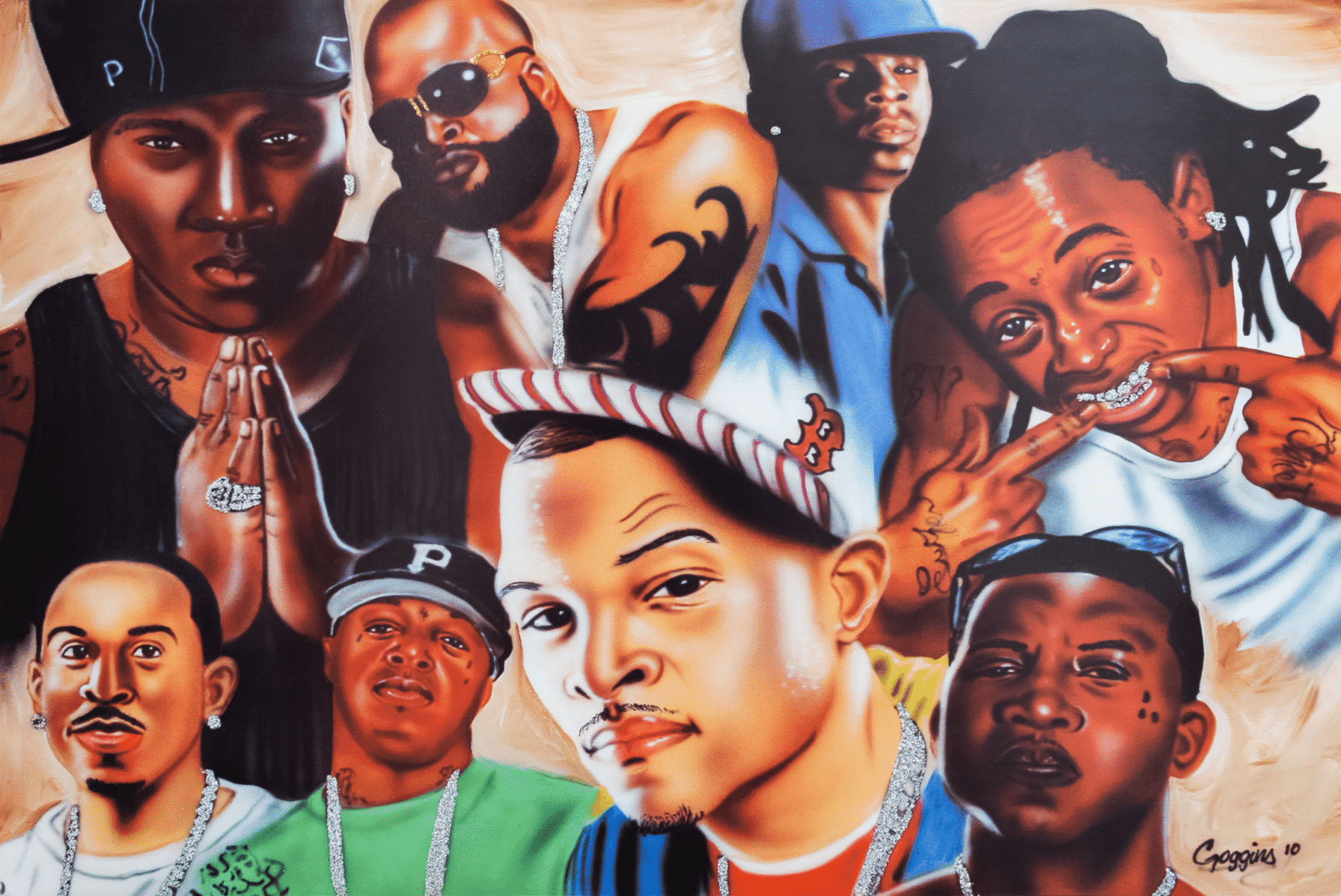 Portrait of Rappers art print by Goggins