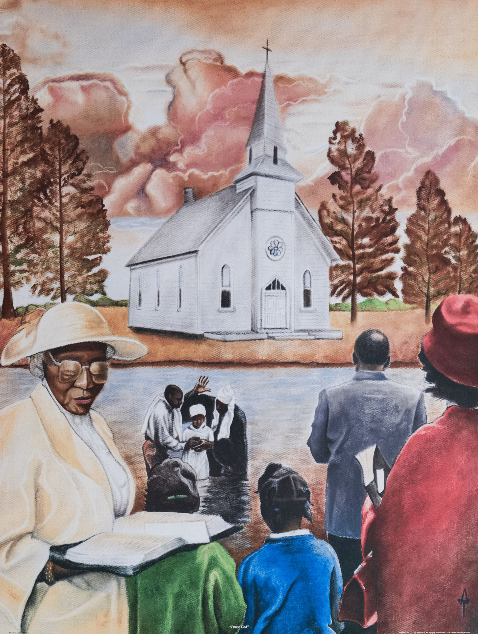 Praise God by Tracy Andrews, Art Poster Print for Wall, Home Decor - Image 1