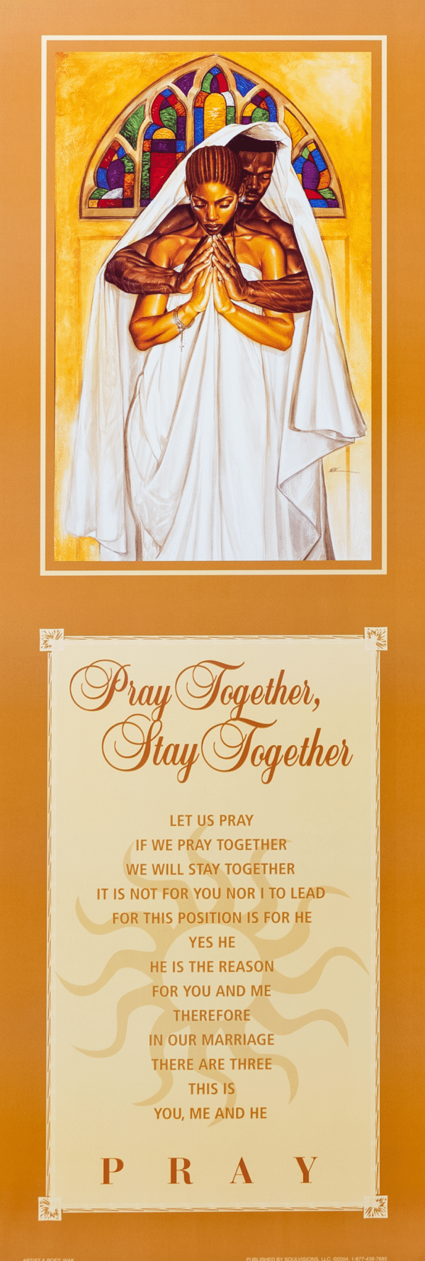 Pray Together Stay Together by WAK, Art Poster Print for Wall, Home Decor