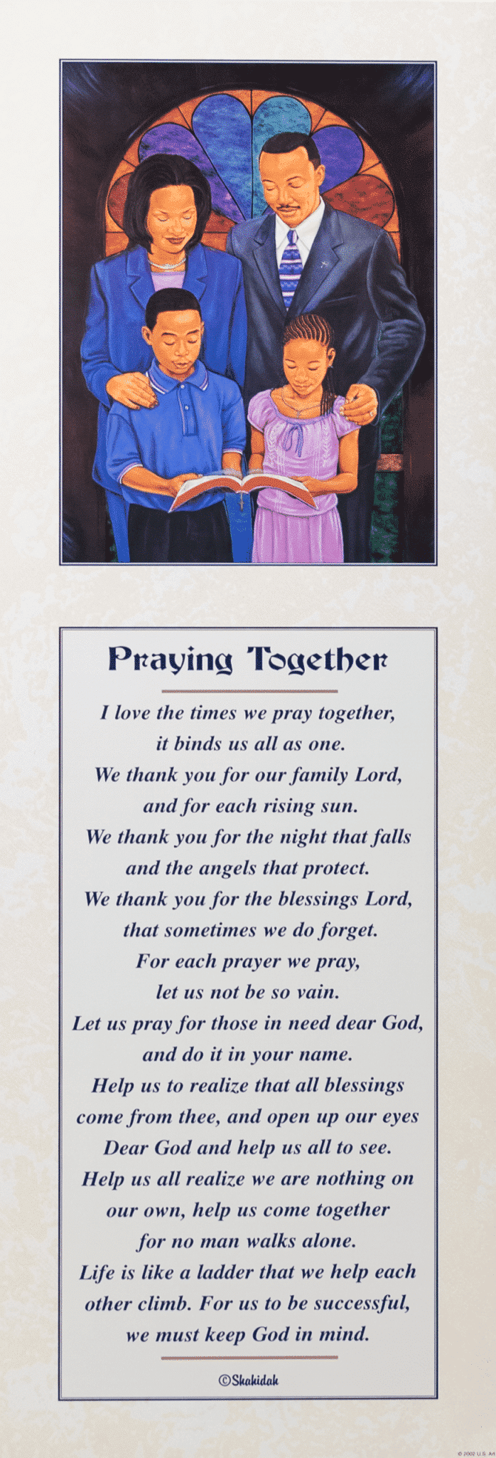 Praying Together art print by Johnny Myers