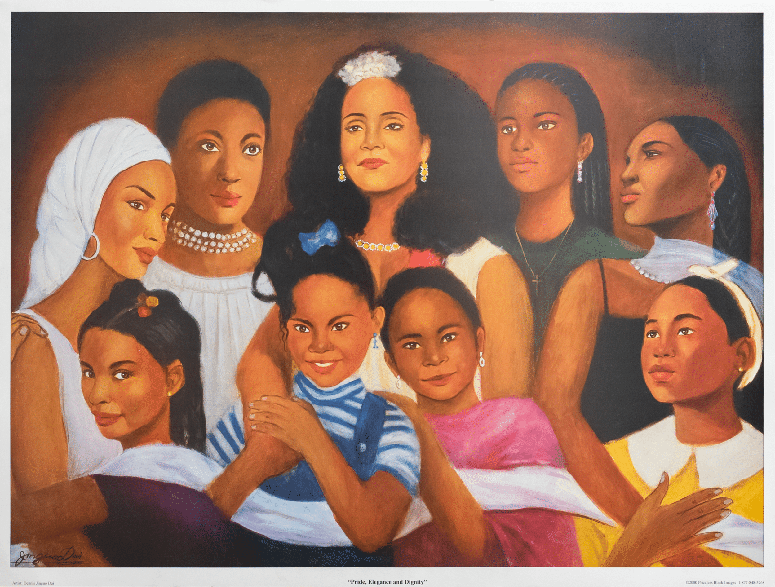 Pride, Elegance, and Dignity by Dennis Jingua Dai, Art Poster Print for Wall, Home Decor - Image 1