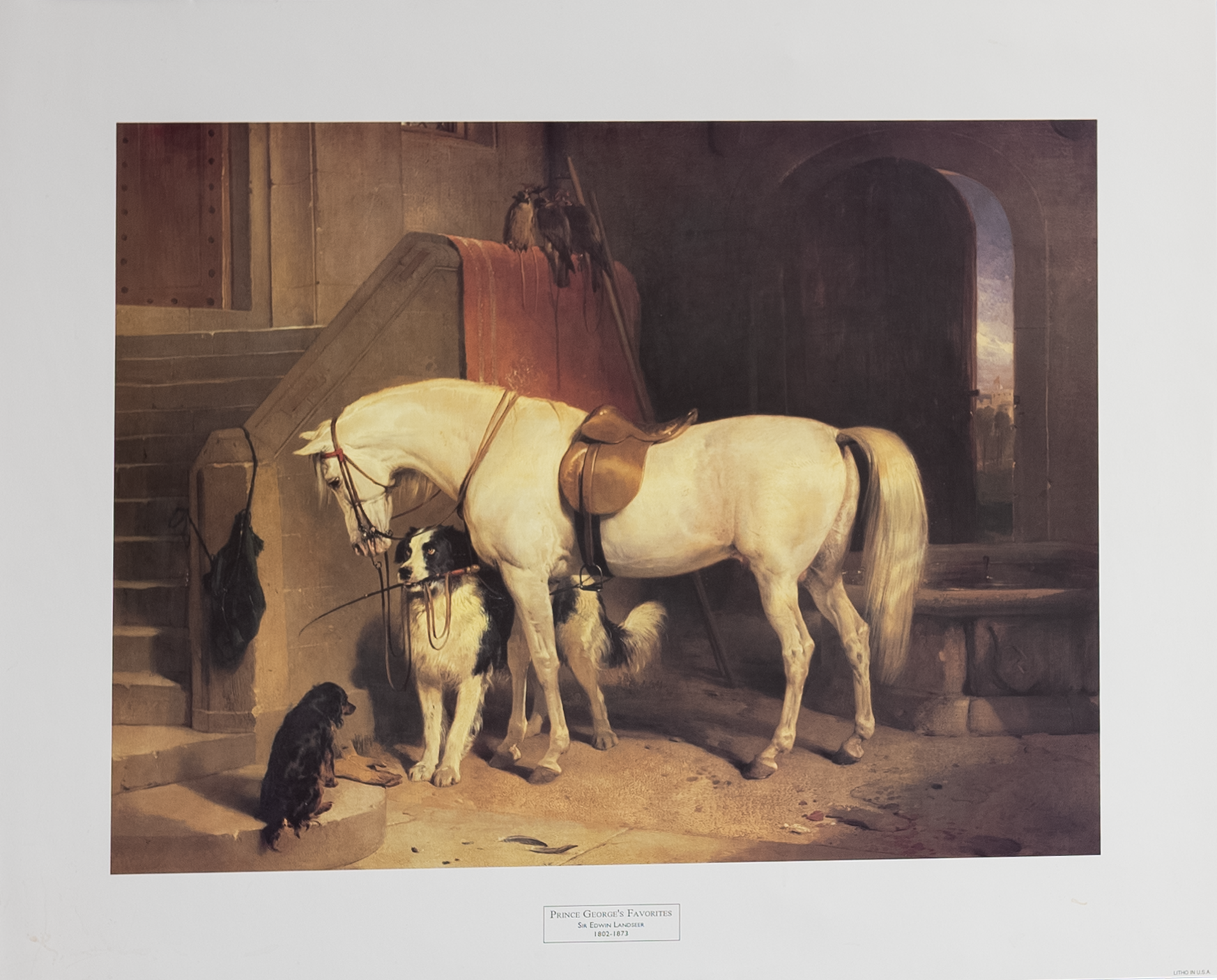 Prince George's Favorites by Landseer, Art Poster Print for Wall, Home Decor
