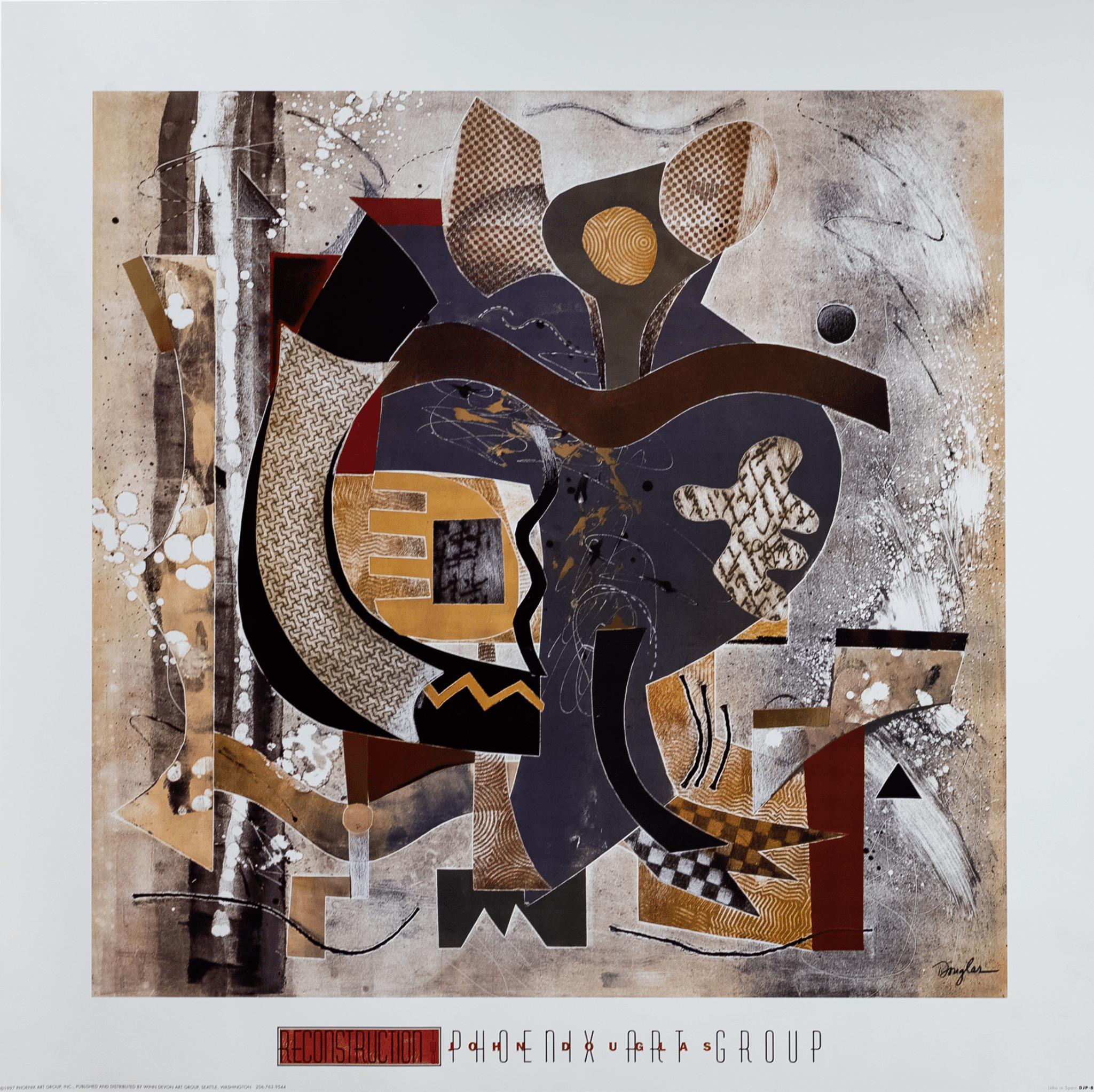 Reconstruction Two by Douglas, Art Poster Print for Wall, Home Decor - Image 1