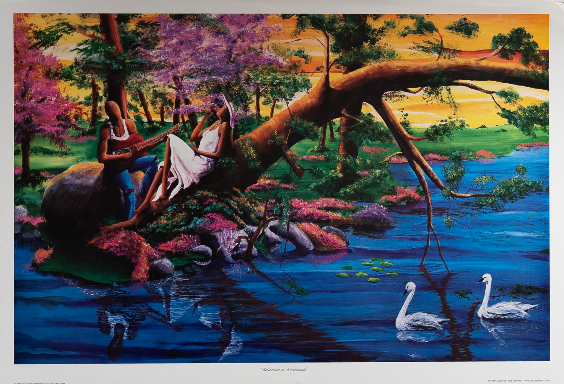 Reflections of a Serenade by Toms, Art Poster Print for Wall, Home Decor