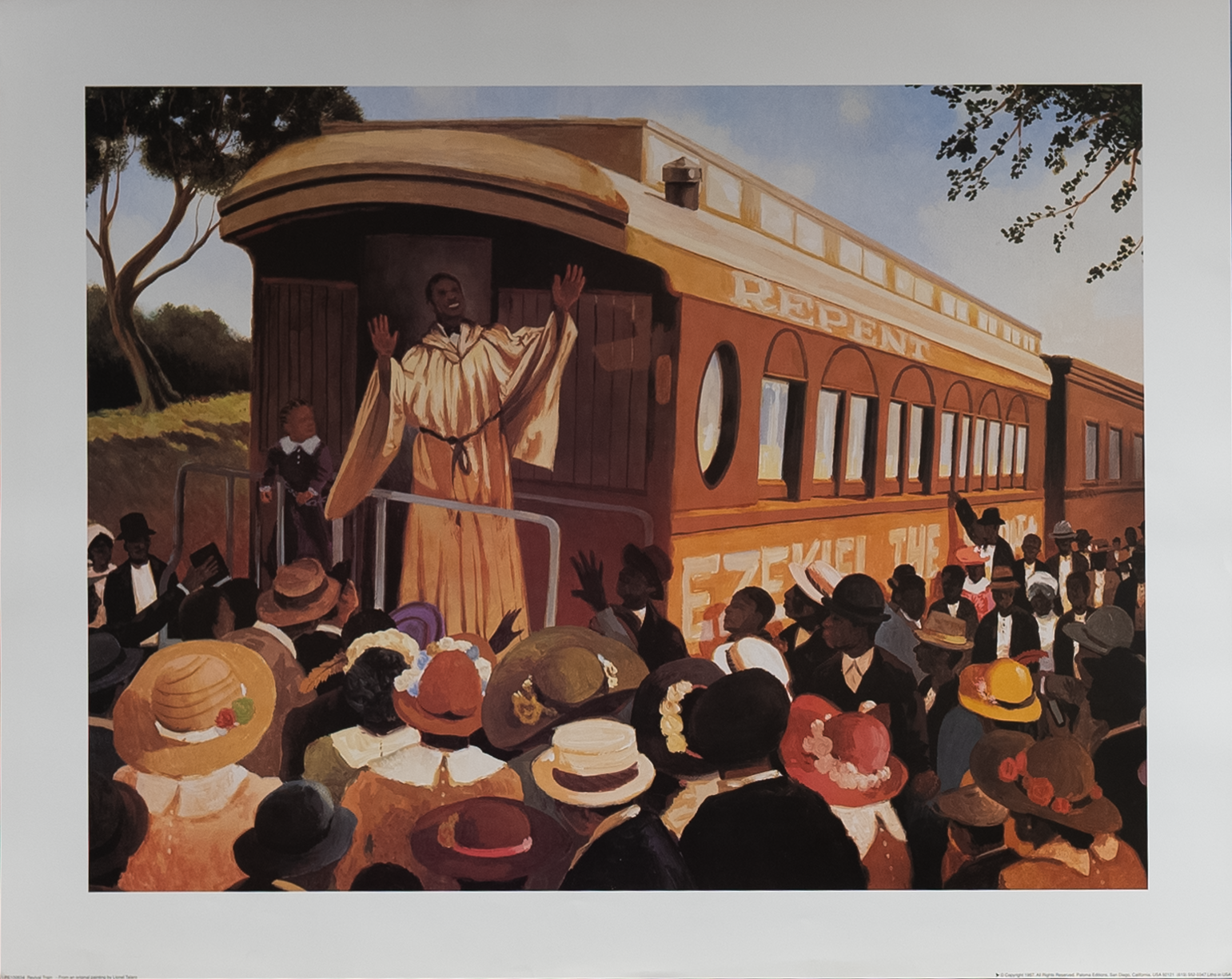 Revival Train by Talaro, Art Poster Print for Wall, Home Decor