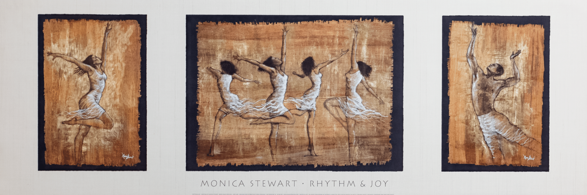 Rhythm & Joy by Monica Stewart, Art Poster Print for Wall, Home Decor - Image 1