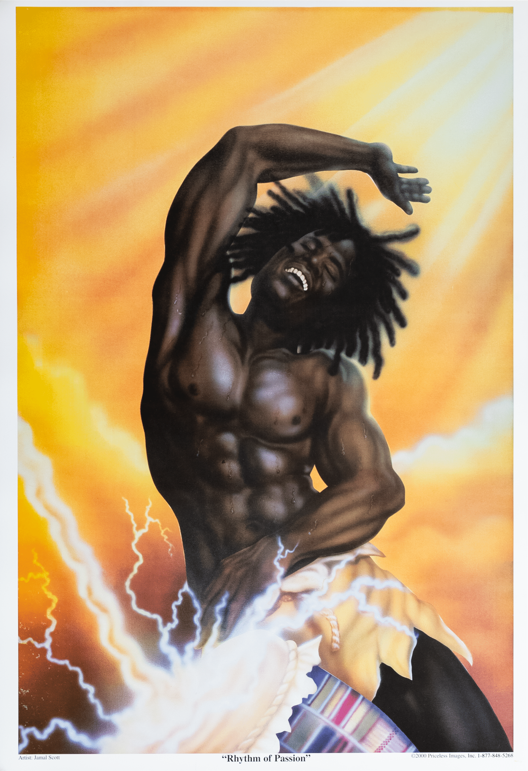 Rhythm of Passion by Jamal Scott, Art Poster Print for Wall, Home Decor - Image 1