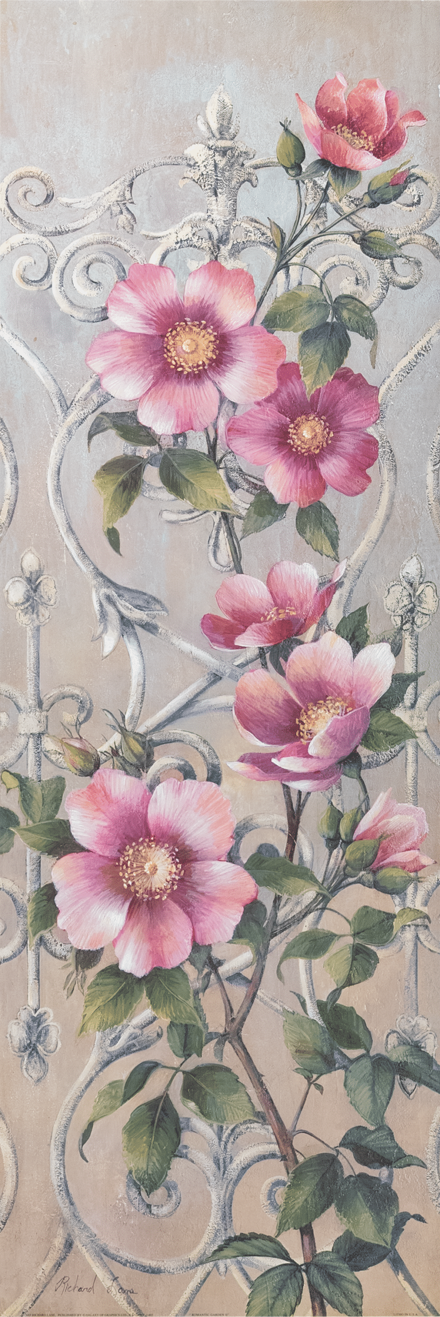 Romantic Garden II by Richard Lane, Art Poster Print for Wall, Home Decor - Image 1