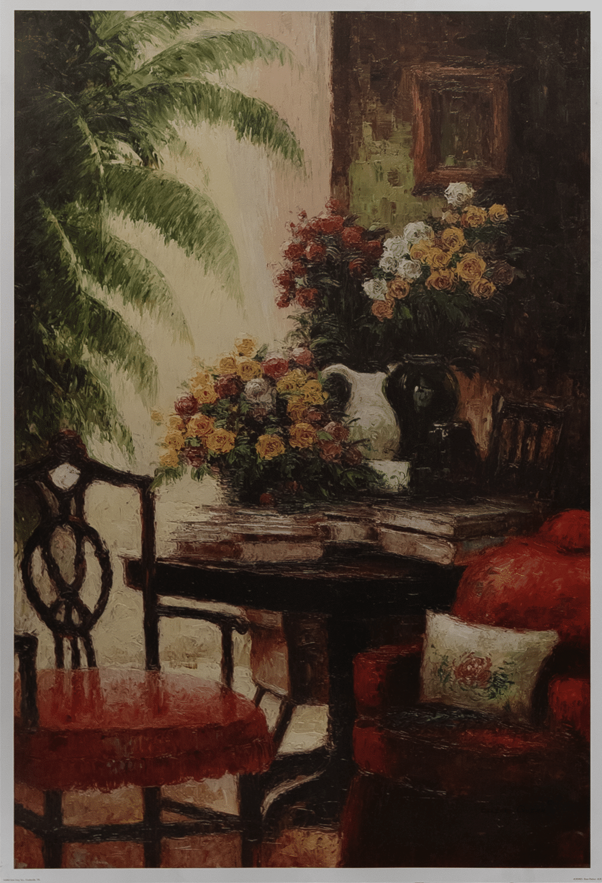 Rose Parlour by Quinn, Art Poster Print for Wall, Home Decor