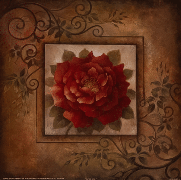 Sacred Rose I by Vollherbst, Art Poster Print for Wall, Home Decor